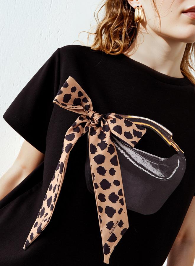 تواكستريمز تيشيرت بياقة دائرية وزخرفة قوس - Image 4